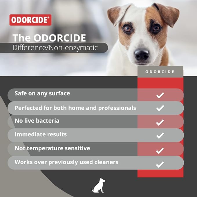 Odorcide Odor Eliminator Soaker: Odor Eliminator for Strong Odor on Carpets, Hardwood & More - Smoke, Sweat & Pet Odor Eliminator for Home w/Non-Enzymatic Formula, 32 oz