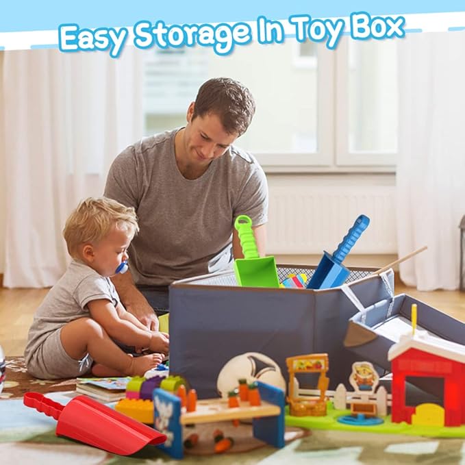 3 PCS Thick 9" Beach Shovel Spade Scoop Trowel Sand Toys for Kid Toddler Adult, Plastic Heavy Duty Garden Digging Planting Shovel Tool Kit Sandbox Toys Gift Set Party Favor