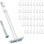 Heavy Duty Drywall Anchor Bolts with 1/4"-20 Fastener Suitable for TV Mounting Hollow Wall Anchor Bolt Screw Kit Supports Up to 270 lbs Each on 1/2 Inch Drywall Pack of 42