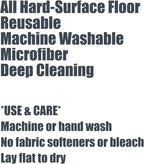 Mop Replace Head [ 3 Pack ] Mop Refills Compatible with Triangle Spin Mop, Made of Microfiber, Deep Cleaning Machine Washable and Easy-to-Replace