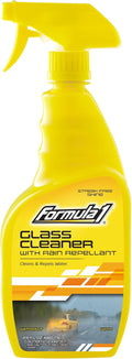 Formula 1 Glass Cleaner with Rain Repellent - Windshield Cleaning Spray for Streak-Free Finish, Improve Visability in Rain, Snow, or Sleet, 23 oz.
