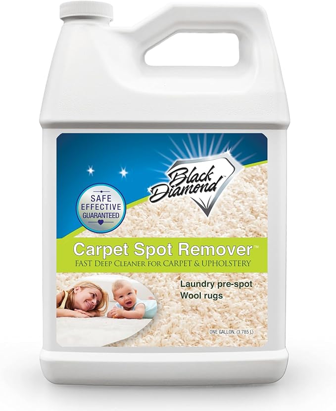 Black Diamond Stoneworks Carpet & Upholstery Cleaner: This Fast Acting Deep Cleaning Spot & Stain Remover Spray Also Works Great on Rugs, Couches and Car Seats. (1-Gallon)
