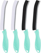 Toilet Brush, 4Pcs Bathroom Cleaning Brush, Toilet Scrubber, Deep Toilet Bowl Brush with Hanging Hole, Multifunctional Gap Cleaning Brush, Bristles for Kitchen Sinks, Tub,Shower (4, Mint)