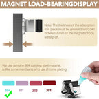 3-H Magnetic Broom Holder with Strong Magnetic Hook 8 Pack,Broom Holder Wall Mount for Garage Garden Shed Storage System Laundry Room Home Kitchen Organization