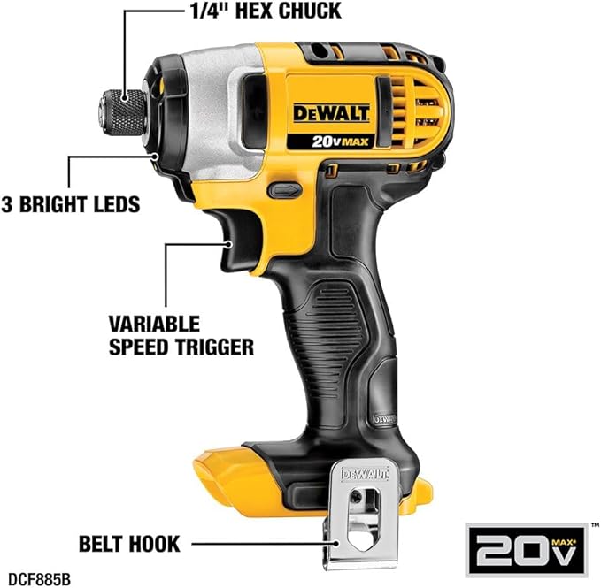 DEWALT Tools 5 Tool Power Tool Combo Kit, Cordless Drill Impact Driver Saw Oscillating Multi-tool Set with 20V MAX Battery and Charger (DCK551D1M1)