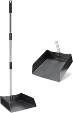 Yangbaga Dust Pans with Long Handle - 39” Heavy Duty Metal Upright Dustpan - Long Handled Stand Up Dustpans - Best Dustpans for Home/Lobby/Shop/Garage/Yard