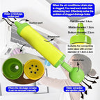 Air Conditioner Drain Line Cleaner Tool Kit, Powerful Ac Drain Cleaner with 118 Inch Flexible Pipe Brush & Drain pipe water filling tool for AC, Washer, Fridge, Car Ac Drain Hole Unclog and Clean