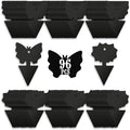 USKICH Sticky Traps Gnat Killer Fruit Fly Traps Non-Toxic and Odorless Fungus Gnat Traps Insect Traps Black Sticky Trap for Indoor and Outdoor Plants（96Pcs Black）