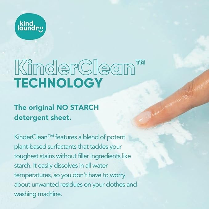 KIND LAUNDRY Detergent Sheets (Ocean Breeze and Unscented) - Washer Soap Strips, Plant Based Liquidless Formula, Zero Waste, Biodegradable, Great for Travel, Camping