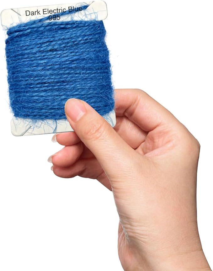Jute Twine 15m Long Twine String for Crafts Gift Wrapping Packing Gardening Crochet Knitting Macrame Decor (Dark Electric Blue)