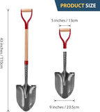 Garden Shovel Round Digging Shovel Heavy Duty Shovels for Digging Trenching Gardening Camping, 43 inches