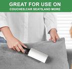 Extra Sticky Lint Roller Refills,Fits Most 3.9"-4" Standard Size Lint Roller with Inner Diameter at 1.5", 8 Pack with 720 Sheets Total, Pet Hair Remover for Clothes, Car, Furniture
