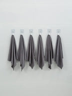 6 Pack Microfiber Glass Cleaning Cloth, 16 Inch X 16 Inch, Lint Free Quickly Clean Window, Glasses, Windshields, Mirrors, and Stainless Steel, Grey