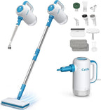 Z7 Steam Mop for Floor Cleaning, 13-in-1 Handheld Steam Cleaner for Home Tile Grout Hardwood Laminate Furniture Couch Clothes Carpet, Multi-Purpose Floor Steamer Machine, Corded (Blue)