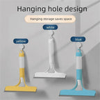 Shower Squeegee for Glass Doors All-Purpose Window Squeegee for Tile Shower Walls Mirror Bathroom Car Window Cleaning (Yellow)