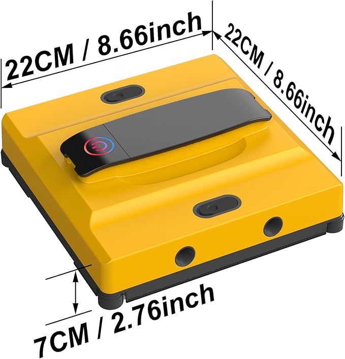 Frewico Window Cleaning Robot, Intelligent Cleaning with 4-Nozzle Wide-Angle Spray Technology, Deep Edge Cleaning, 5600Pa Suction Power