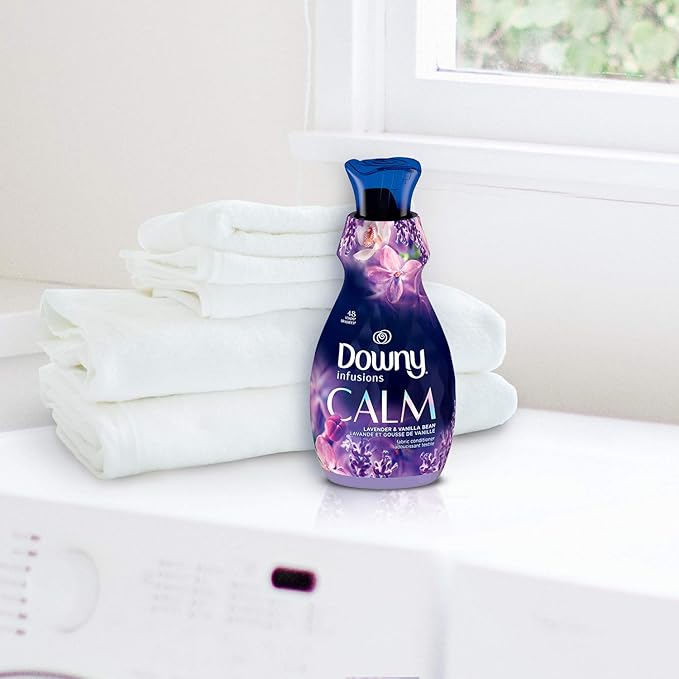 Downy Infusions Liquid Fabric Softener, Calm, Lavender & Vanilla Bean, 81 fl oz