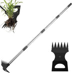 Weed Puller Tool with Long Handle – Garden Weeder Tool & 2-in-1 Garden Hoe for Easy Weeding in Yard, Lawn, Patio, Backyard and Farm