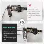 EVERIE Adjustable Bakeware Organizer Pot Lid Holder Rack for Pots, Cake Molds, Cutting Boards, Mats, Cookware, GS02SS, 7.7'' Deep by 12.6'' to 21.5'' Wide