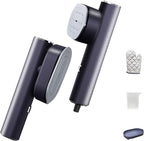 Portable Steamer For Clothes Travel Mini Steamer and Iron Fast 10s Heat-Up, Horizontal and Vertical 1200W Effortless Wrinkle Removal, Garment Steamer and Iron for Travel Office Home(110-120V)