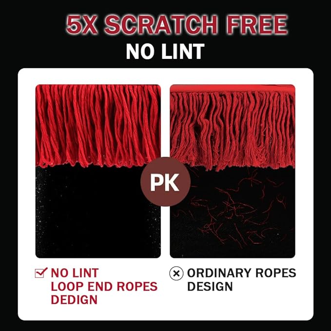 Car Duster Exterior Scratch Free,Car Dust Brush with Extendable Telescoping Handle to Remove Pollen,Dusters for Truck,RV and Motorcycle,Large Mop Head, Wax Cotton Hair，Auto Care