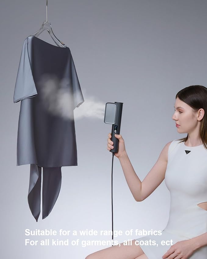 G7 Travel Steamer for Clothes Dual Voltage 100-240V Iron Steamers Professional Portable Steamer, Just 1lbs Fashion Light Mini Handheld Garment Steamer for Global travel and home 2