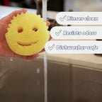 Scrub Daddy Smiling Scrubber, Grey - Scratch-Free Multipurpose Dish Sponge - BPA Free & Made with Polymer Foam - Stain & Odor Resistant Kitchen Sponge (1 Count)
