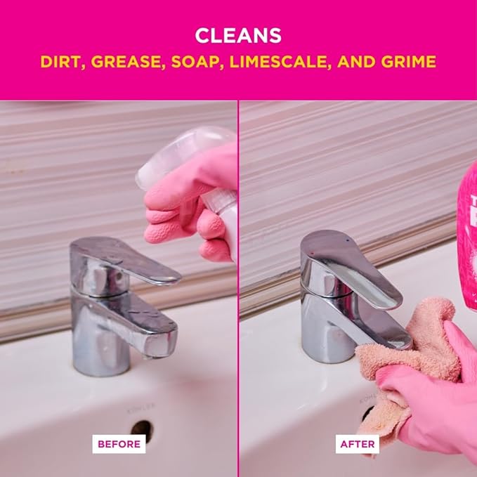 Stardrops - The Pink Stuff - Miracle Bathroom Foam Cleaner - Baths, Tiles, Soap Scum, Limescale, Streak Free,750ml (Pack of 2)