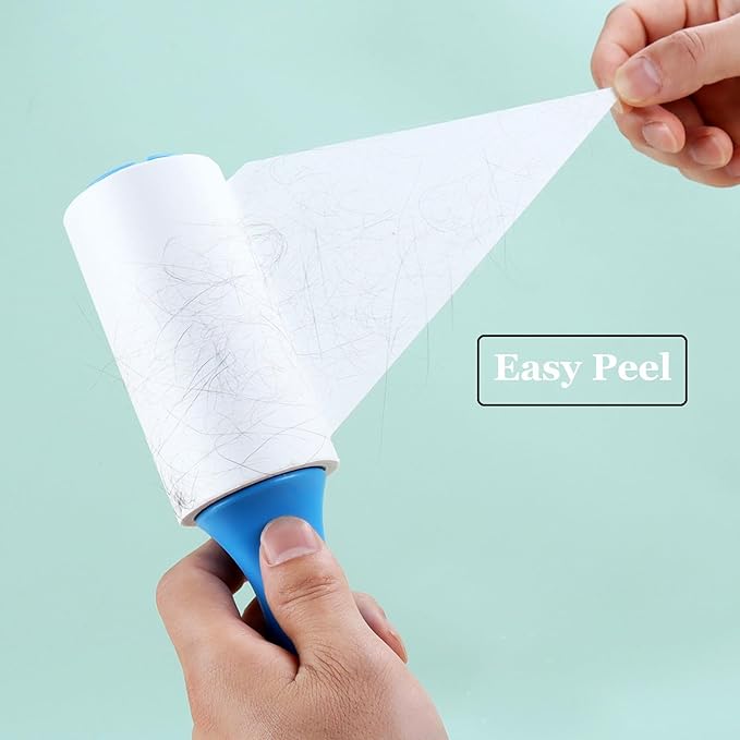 4 inch Lint Roller Refills for Evercare and Others, Extra Sticky All Purpose Pet Hair Lint Roller Refills 4 Pack, 90 Sheets per Refill, 360 Sheets Total (Inside Dia. 1 1/2 inch)