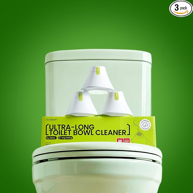 In-Tank Toilet Cleaner Bottle, Automatic Toilet Bowl Cleaners for Hard Water Stains, Septic System Friendly, Long Lasting Up to 180 Days / 1000+ Flushes