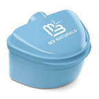 Denture Bath Case and Retainer Case, Denture Bath Cup for Invisalign Retainers Mouthguards Dentures Cleaner Kit with Strainer Spill-Free Portable Retainer Cleaner Case by M3 Naturals