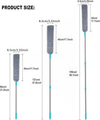 Retractable Gap Dust Clean Under Appliance Microfiber Duster Dust Cleaning Brush with Extendable 3 Pole (31.5''-59.1''),Bendable Removable Washable Gap Dust Cleaner for Sofa Bed Furniture Bottom