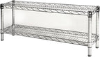 Shelving Inc. 8" d x 36" w Chrome Wire Shelving with 2 Tier Shelves, Weight Capacity 800lbs Per Shelf
