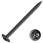 #8 x 2 Inch Wood Screw 250Pcs Alloy Steel Standard Thread Truss Head Fast Self Tapping Black Oxide by SG TZH