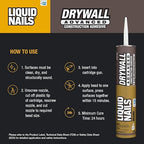 Liquid Nails Drywall Advanced 28 oz. Off-White Latex-Based Interior Drywall Adhesive, 12 Pack