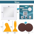 4'' by 4'' Drywall Repair Patch, 5 Pcs Wall Patch Repair Kit, Self Adhesive Wall Mesh Repair, Large Hole Patch for Drywall, Sheet Rock Patch, Aluminum Metal Sheetrock Ceiling Dry Wall Patch