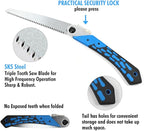 Toolux 8.27 Inch Folding Saw, SK-5 Steel Pocket Hand Saws for Wood, Hunting and Camping, Pruning Saw for Cutting Branches and Tree Limbs on Backpacking & Bushcraft Trips, With Carry Case