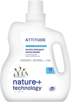 ATTITUDE Liquid Laundry Detergent, EWG Verified, HE Compatible, Plant-Based & Vegan, Natural Laundry Soap, Wildflowers Scent, 36 Loads, 60.8 Fl Oz