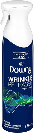 Downy Wrinkle Releaser Fabric Spray - Fresh Scent - Net Wt. 9.7 OZ (275 g) Per Can - Pack of 2 Cans