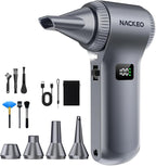 Compressed Air Duster-230000RPM Super Power Electric Air Duster, 100-Level Adjustable Inflatable Air Blower with LED Light and Display Screen, Dust Blower for Computer, Keyboard,House, Outdoor and Car