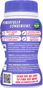 AMAZE Ultra Concentrated Bleach Tablets [32 tablets] - Lavender Scent - for Laundry, Toilet, and Multipurpose Home Cleaning. No Splash Liquid Bleach Alternative