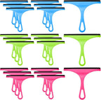 Yinder 21 Pcs Small Squeegee for Shower Glass Door 8.7" Silicone Shower Glass Window Cleaner Bathroom Squeegee for Car Windshield Window Mirror Art Class Group Craft(Candy Color)