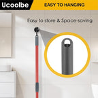 Spin Mop Replacement Handle Compatible with O-Cedar Spin Mop & Bucket System, 4-Section 30" to 58" Mops Handle Replacement Stick for Floor Cleaning, Mops Head & Base Not Include