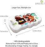Eco-Friendly Compressed Cellulose Pop-Up Sponges, Expandable Cartoon Design – Biodegradable Dish & Surface Scrubbers, 6-Pack