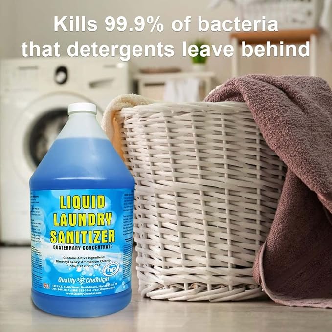 Laundry Sanitizer/for Commercial or Household use/Made in USA/Quality Chemical / 1 Gallon (128 oz.)