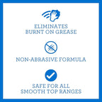 TriNova Premium Cooktop Cleaner and Scrubbing Pads. Best Cleaning Kit for Smooth Top Ranges & Stoves of Glass, Ceramic. Non-Abrasive and Scratch Free scouring sponges with Cream Formula 12oz.