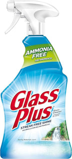 Glass Plus Glass Cleaner, Multi-Surface Glass Cleaner 32 oz (Packaging May Vary) (Pack of 4)
