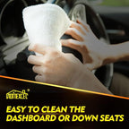 HOMEXCEL White Microfiber Cleaning Cloth 12 Pack, 12.5 x 12.5 inch Microfiber Towels for Cars, Ultra Absorbent Car Washing Cloth, Lint Free Streak Free Cleaning Rags for Car, Kitchen, and Window