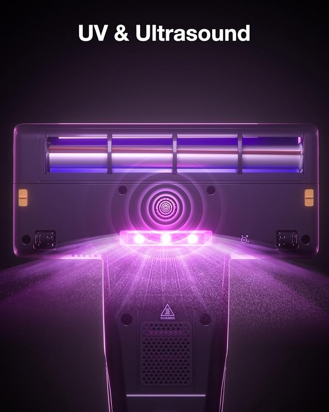 Jimmy Mattress Vacuum Cleaner, Bed Vacuum Cleaner with UV Sanitizing & HEPA Filter & Ultrasonic, Hot Wind and Air Purification, 15Kpa 500W Handheld Vacuums for Bed, Couch, Sofa, Crib (BX8-Corded)