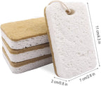 Natural Sponge, Sponges Individually Wrapped, Non Scratch Kitchen Cleaning Sponge Scouring Pad Cellulose Coconut Scrubbing Sponge for Washing Dishes (Pack of 20 - Yellow)